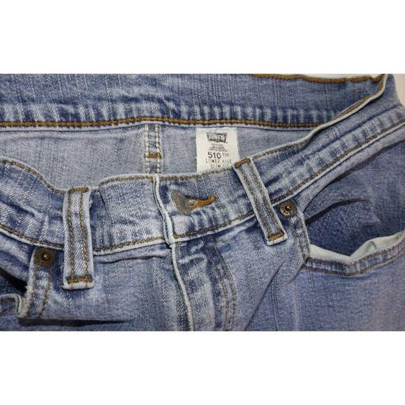 Levis 510 Jeans Womens Distressed Lower Rise Slim Fit Stretch Size 10 JH819 - Picture 4 of 4